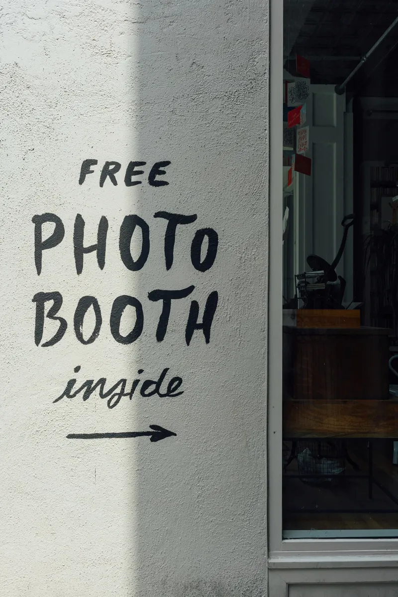 Brand activation with photo booth